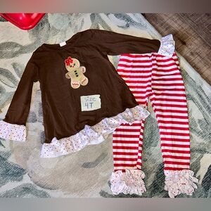 Little girls Christmas 2pc set